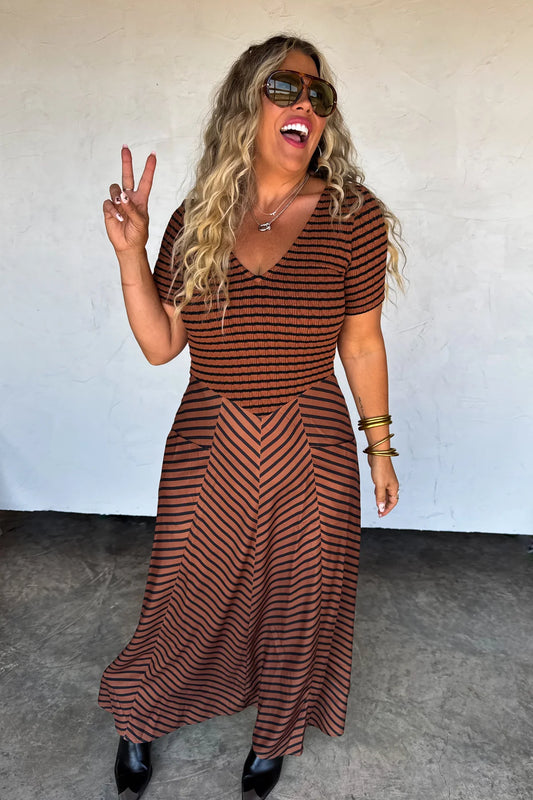 PRE-ORDER Calista Stripe Dress