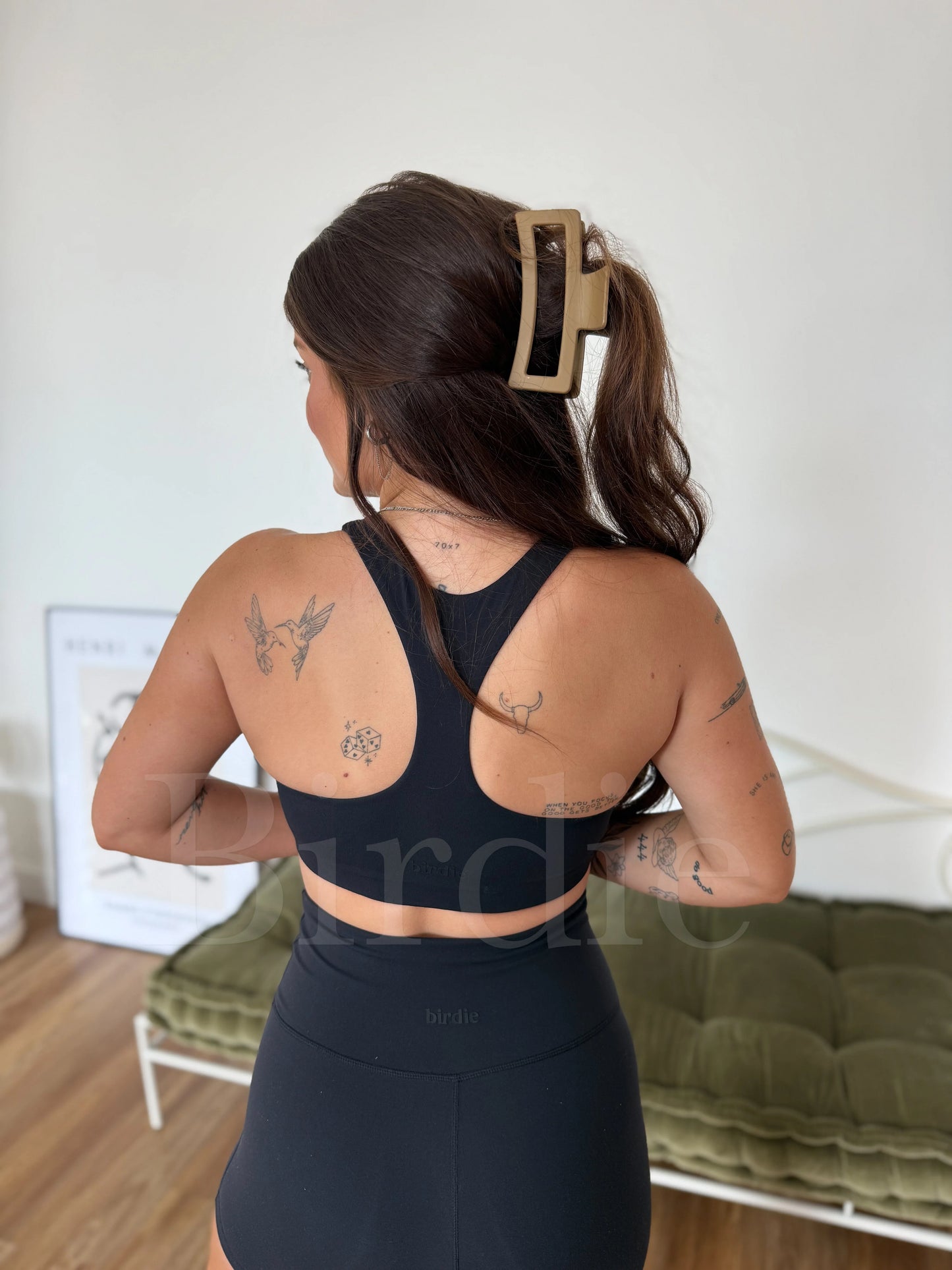 PREORDER Birdie AirSkin Sports Bra in Black