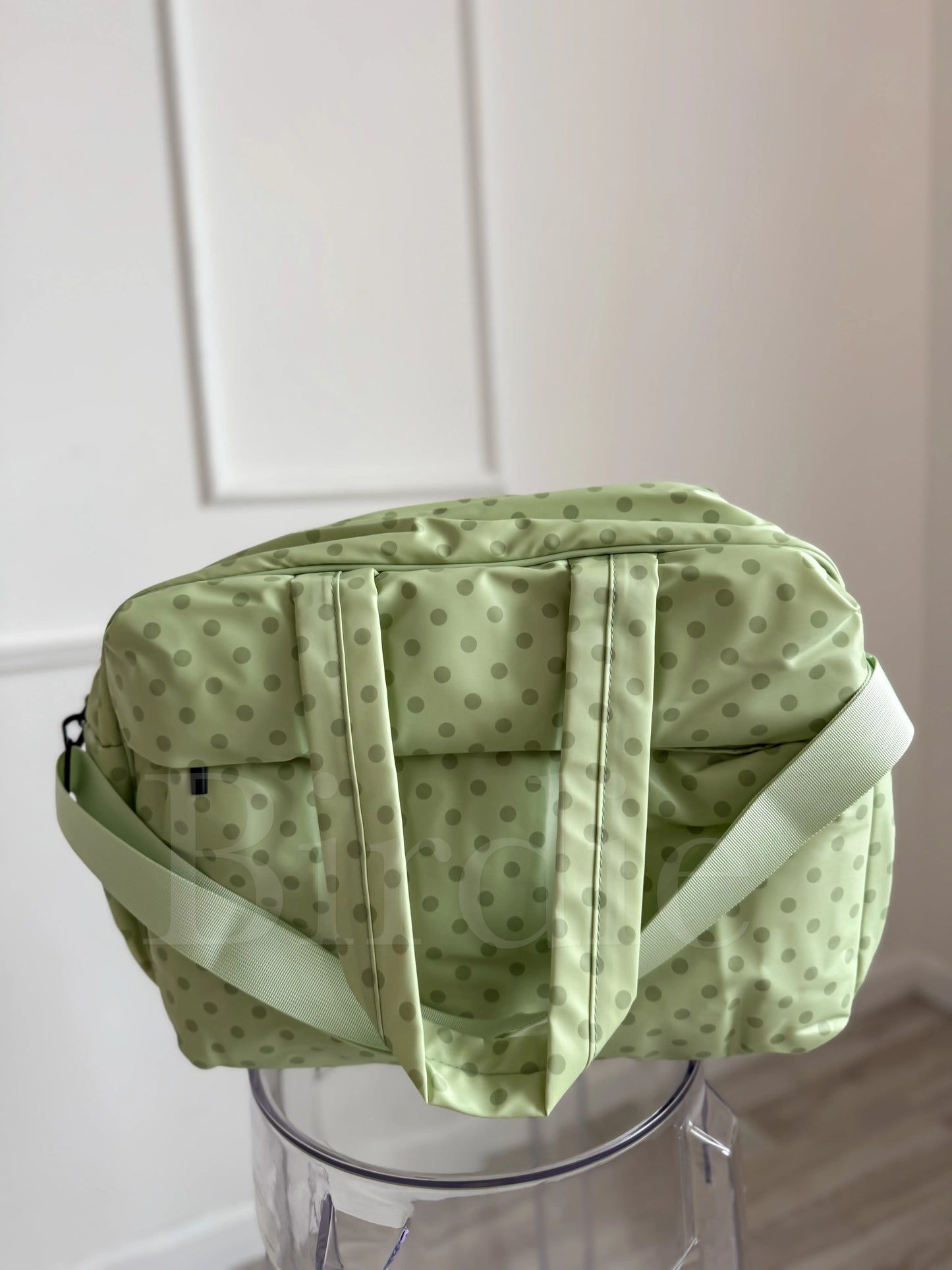 PREORDER Birdie Daily Hustle Duffle in Pistachio Dot