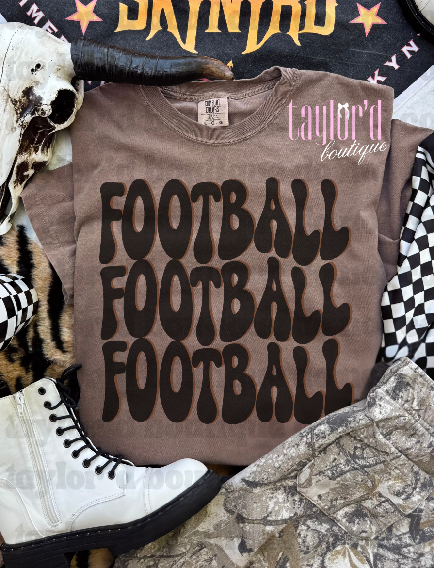 Football x3 Tee/ Crew