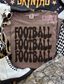 Football x3 Tee/ Crew