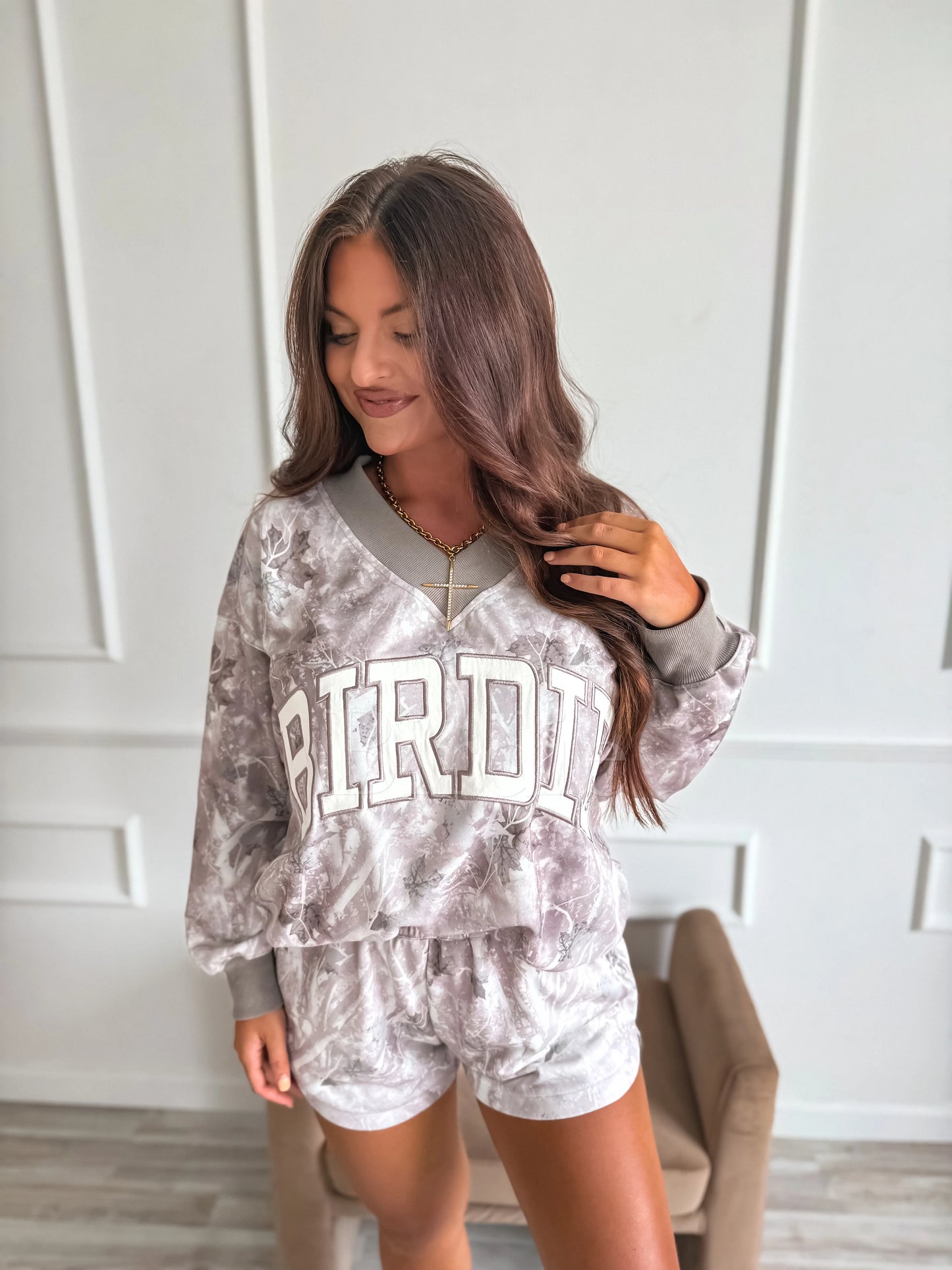 PREORDER Birdie Comfort Terry Shorts in Ashwood Camo