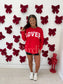 PREORDER Birdie Reversible Lover/ Not Tonite Pullover in Red