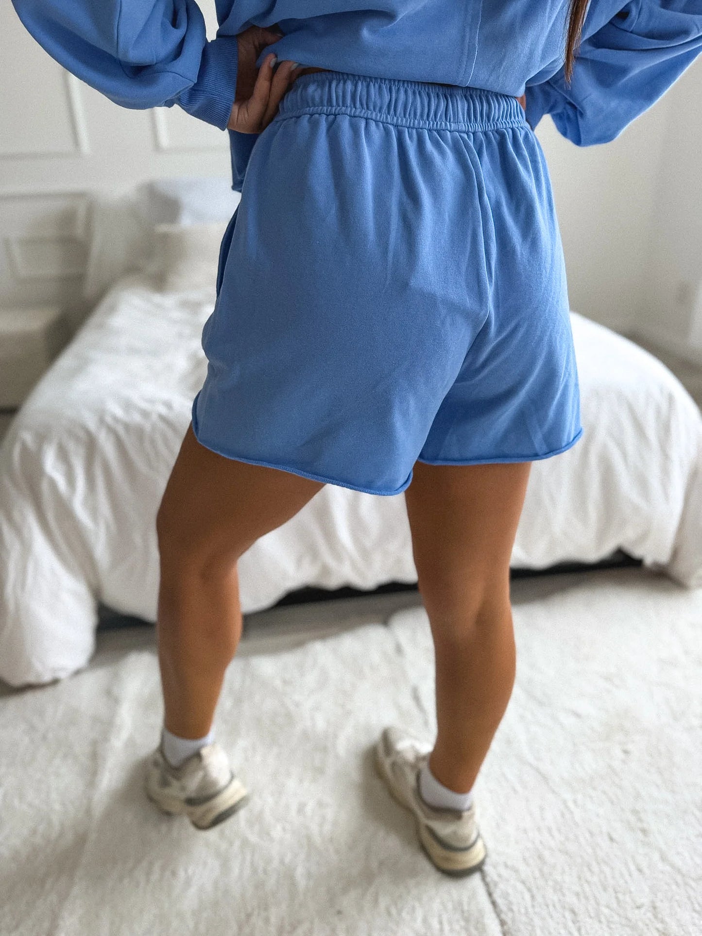PREORDER Birdie Cozy Club Shorts in Blue Mist