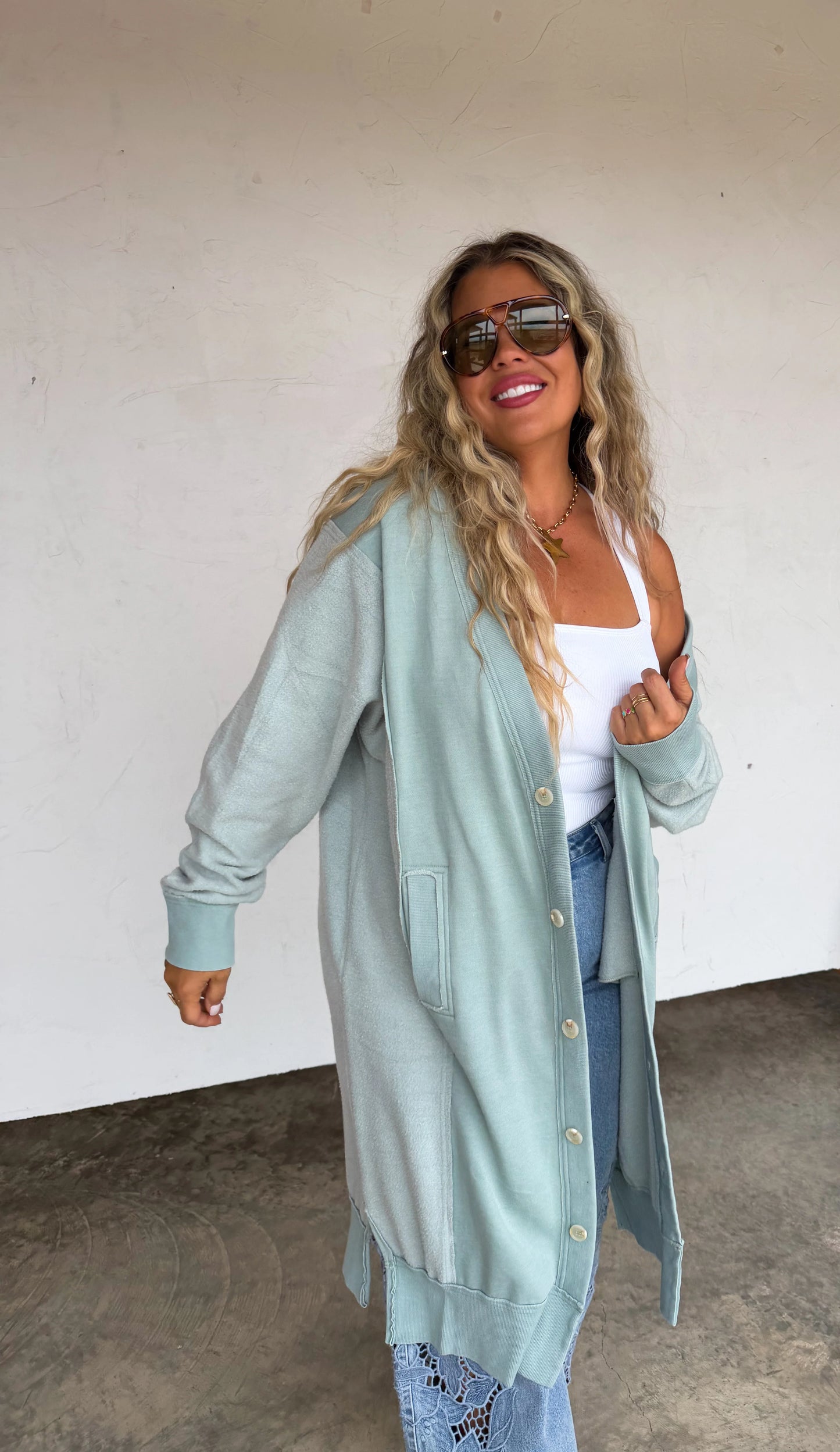 *Limited Quantities* PREORDER Spring Desi Sweatshirt Cardigan