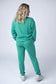 Michelle Mae Corrine Ribbed Pullover Top in Emerald