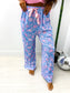 PREORDER Birdie Stretchy Lounge Pants in Bluebell Blush