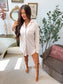 PREORDER Birdie Long Sleeve Sleep Dress in Honey Leopard