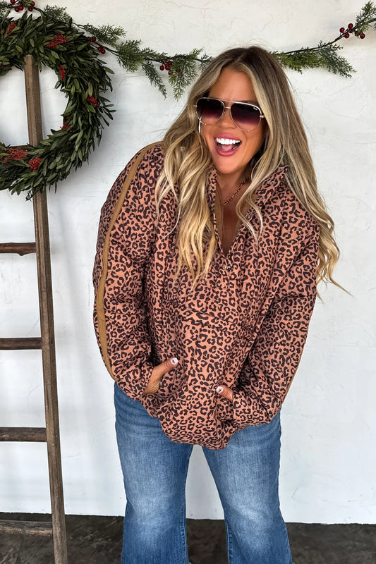 PRE-ORDER Printed Peyton Puffer Jacket