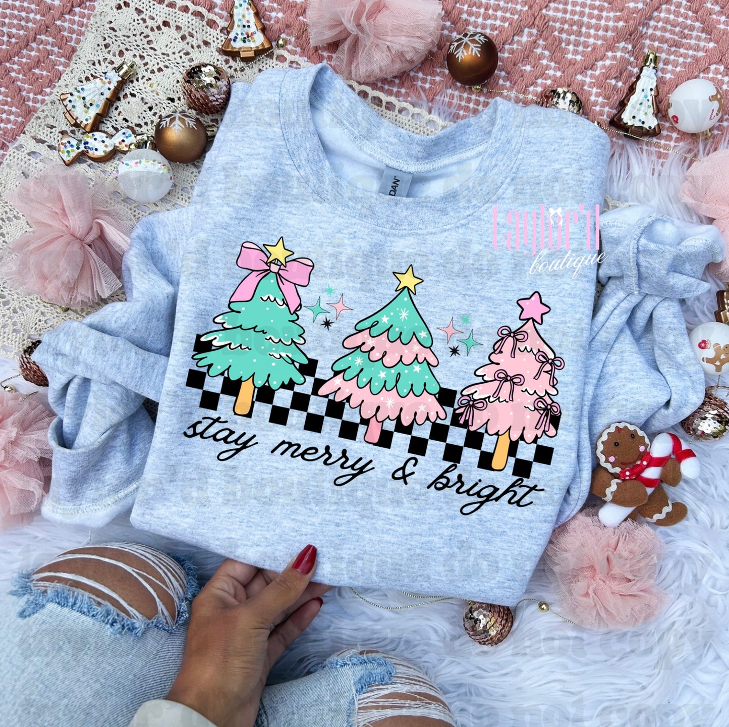 Stay Merry & Bright Crew/ Tee