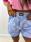 PREORDER Birdie Boxer Shorts in Bluebell Blush
