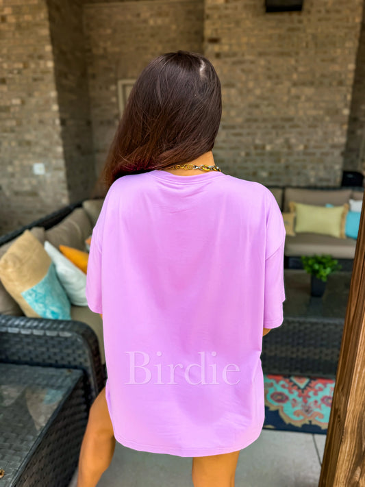 PREORDER Birdie Tee Boxer Set in Orchid Bloom (Sold as Set)