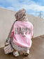 Birdie HAPPY Hoodie in Blush Pink and Duck Camo