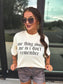 One Thing About Me Graphic Tee on Ivory *final sale*