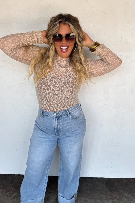 PRE-ORDER Jolie Lace Thumbhole Top