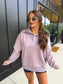 PREORDER Birdie Fleece Out Quarter Zip in Dusty Mauve
