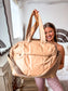 PREORDER Birdie Daily Hustle Duffle in Butter Rum Dot