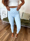 PREORDER Birdie Sculpt Leggings in Powder Blue Dot