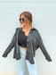 PRE-ORDER Birdie French Terry Shacket In Tan