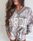 PREORDER Birdie V Neck Oversized Sweatshirt in Ashwood Camo