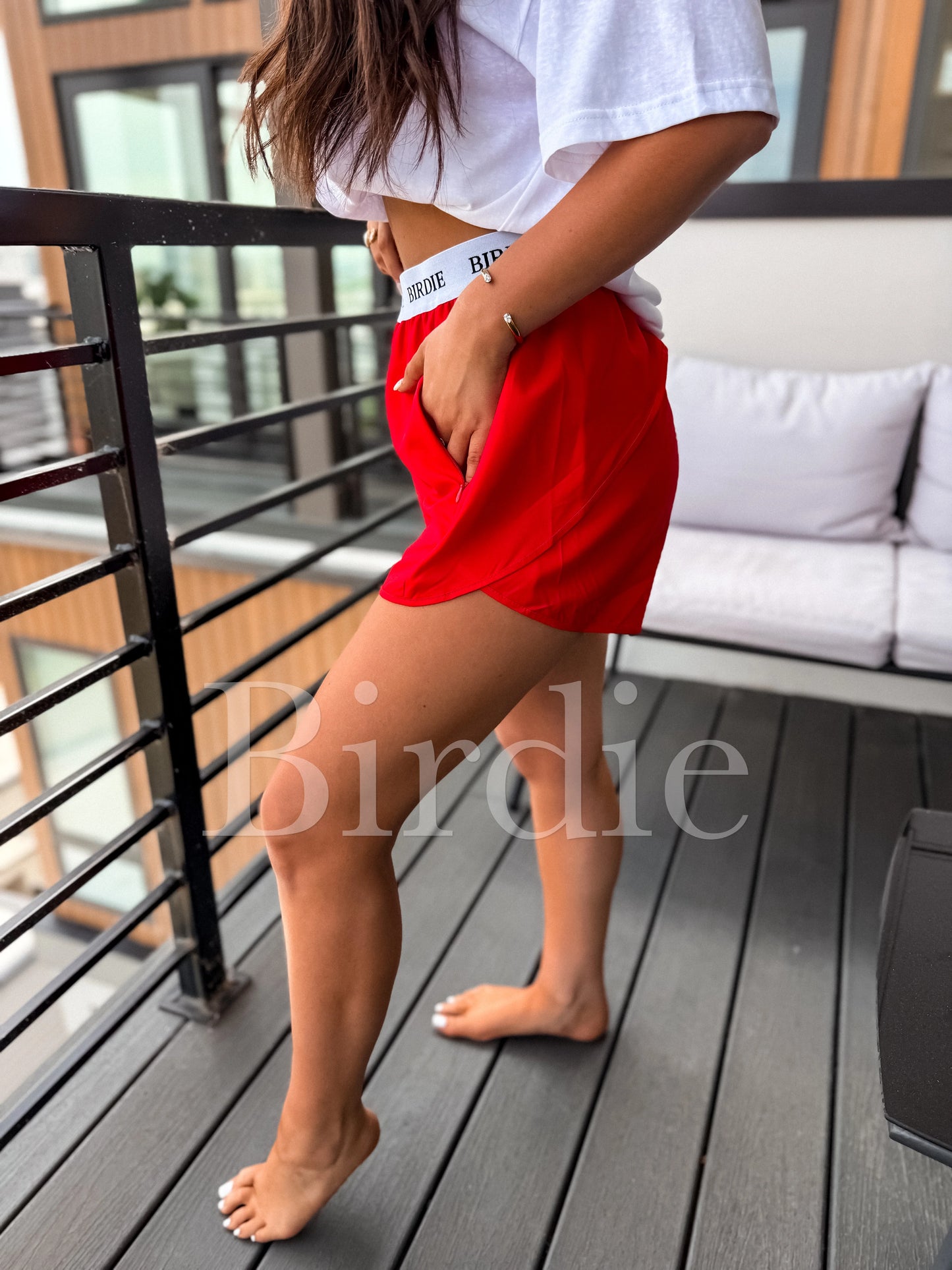 Birdie Essential Performance Shorts in Red