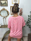 PREORDER Birdie Premium Blend Oversized Tee in Pink Party Leopard