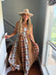 PREORDER The Ashford Plaid Maxi Dress