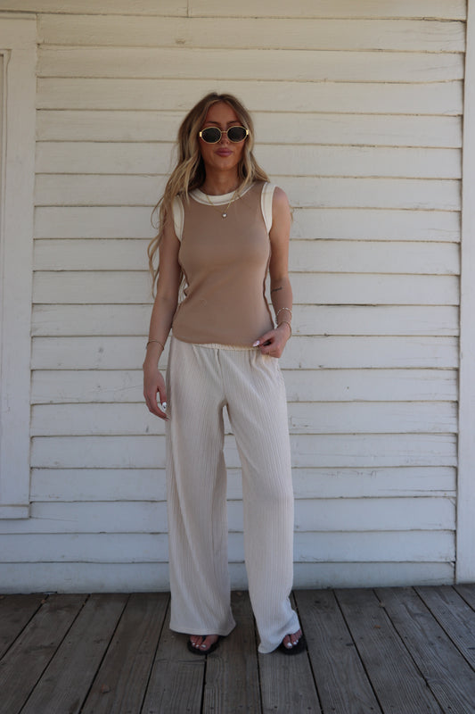 Coastal Breeze Textured Pants