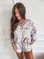 PREORDER Birdie V Neck Oversized Sweatshirt in Ashwood Camo