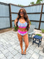 Birdie Two Piece Swimsuit in Tropical Daydream (Sold as Set)