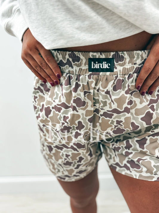 PREORDER Birdie Boxer Shorts in Duck Camo