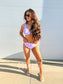 Birdie Three Piece Swimsuit in Lavender Shores (Sold as Set)
