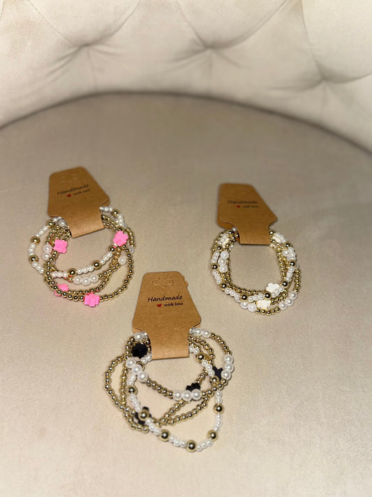 Beaded Cross Stretch Bracelets