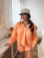 PREORDER Birdie Cozy Club Pullover in Creamsicle