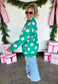 PREORDER Peace & Polka Dot Mock Neck Pullover