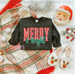 Checkered Merry & Bright Crew/ Tee