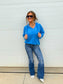 PRE-ORDER Birdie Split Neck Rounded Hem Ash Wash Pullovers