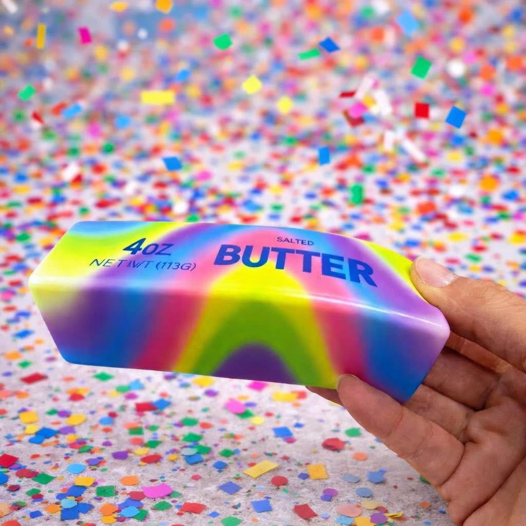 Viral Butter Squishy in Rainbow *ships beginning of May*