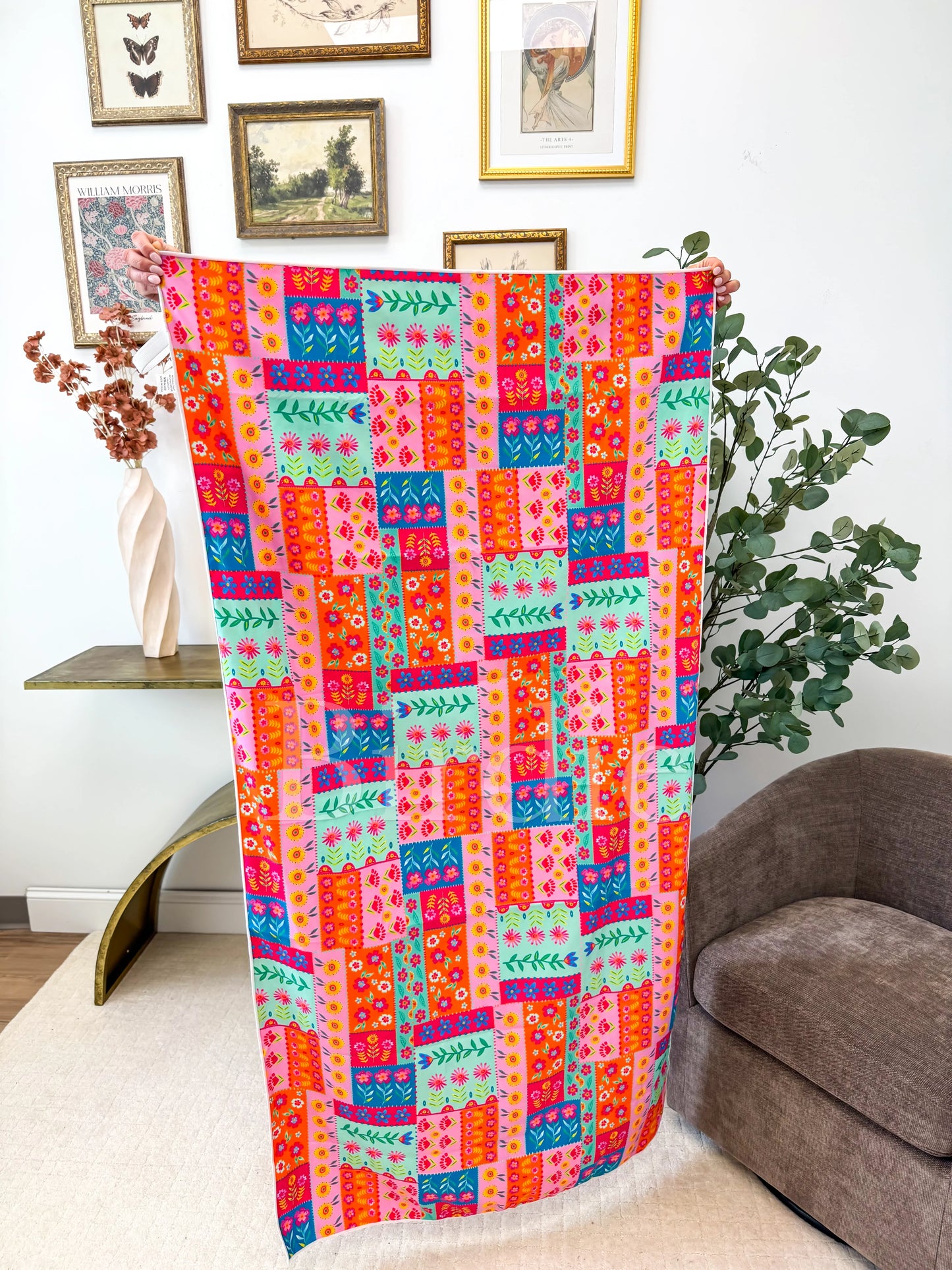 PREORDER Birdie Quick Dry Towel in Spring Paisley Patch