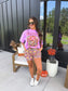 Halloweentown Graphic Tee on Neon Violet *final sale*