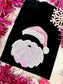 PREORDER Sequin Santa— Pink Theme Embroidered/ Appliqué Tee/ Crew