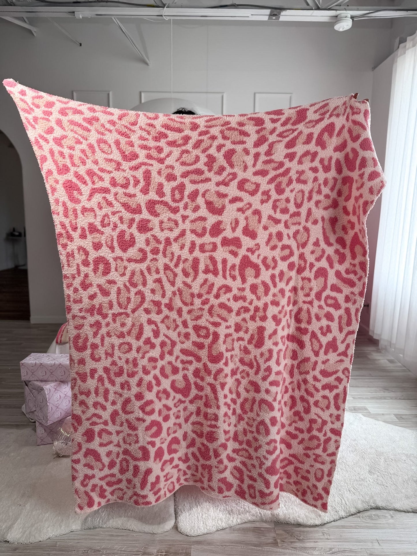 PREORDER Birdie Blanket in Pink Party Leopard *final sale*