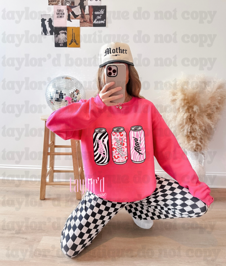 🧃💖 Lani Pink Animal Tee/ Crew