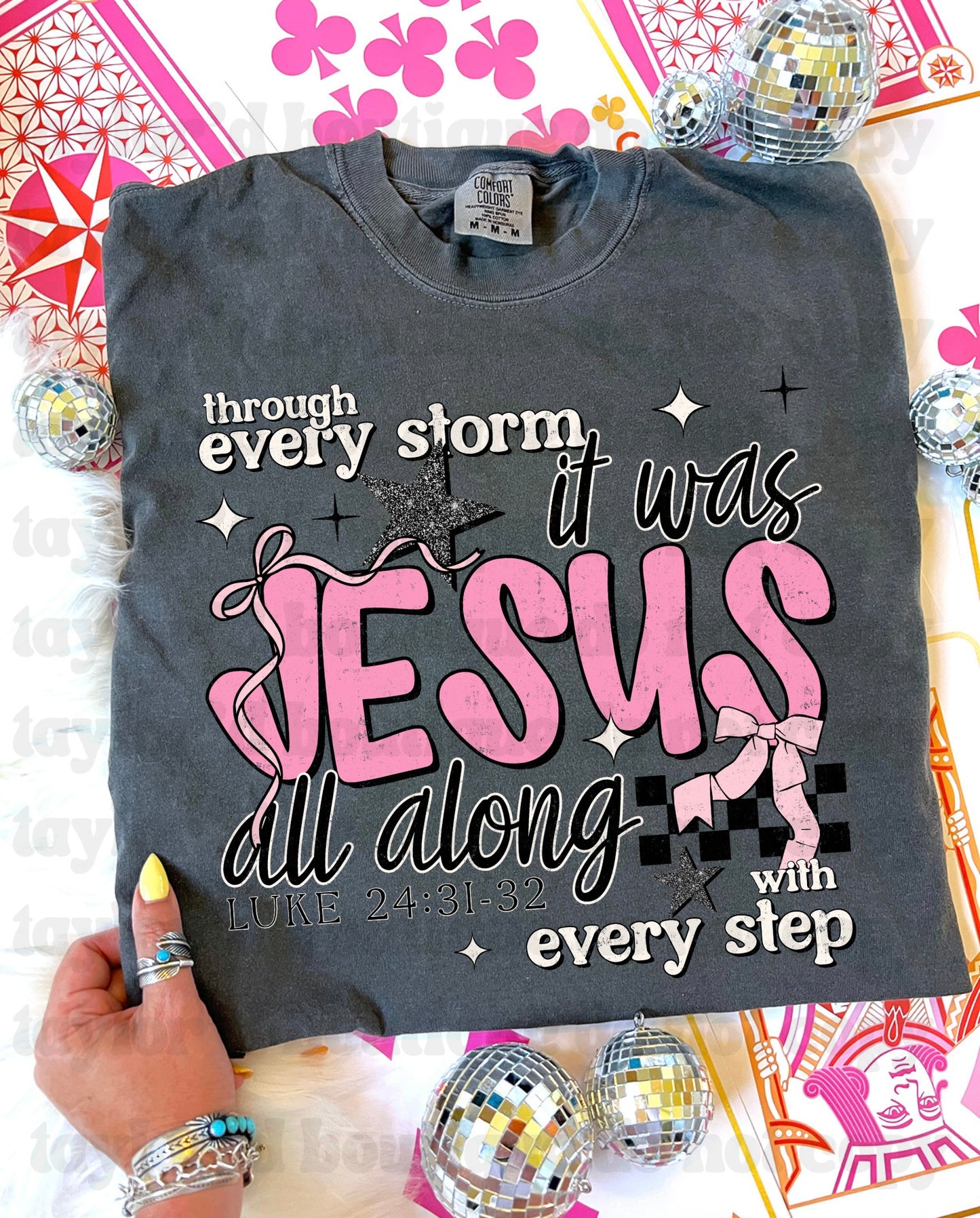Jesus All Along Tee/ Crew