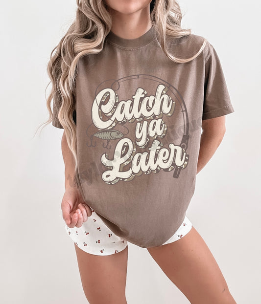 🐟🤎 Catch Ya Later Crew/ Tee