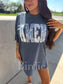 Amen Graphic Tee on Denim