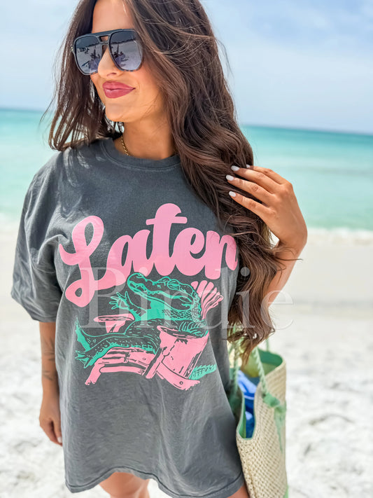Later Gator Graphic Tee on Pepper