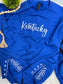 Team Embroidered Side Slit with Stars Custom Pullover
