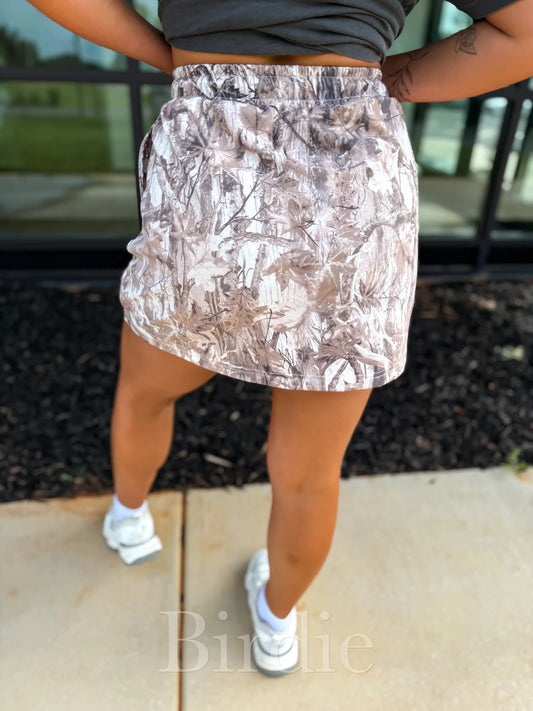 2ND CUT PREORDER Birdie Dark Camo Active Skort
