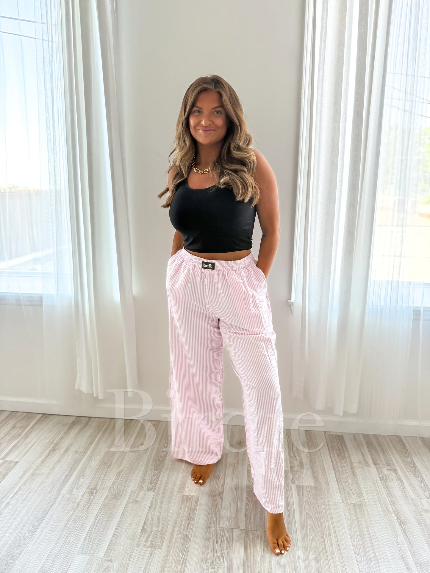 ★ PRE-ORDER Birdie Rosie Seersucker Boxer Pants ★